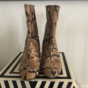 Zara Snakeskin Booties
